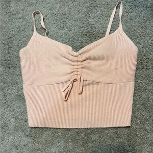 Peach crop top